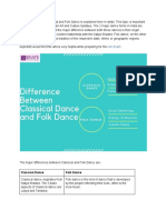 Differences Between Classical and Folk Dance Explained for IAS Exam Prep