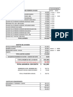 Resumen de lavados y gastos febrero