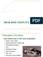 High Risk Infant