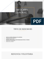 Resicion Laboral