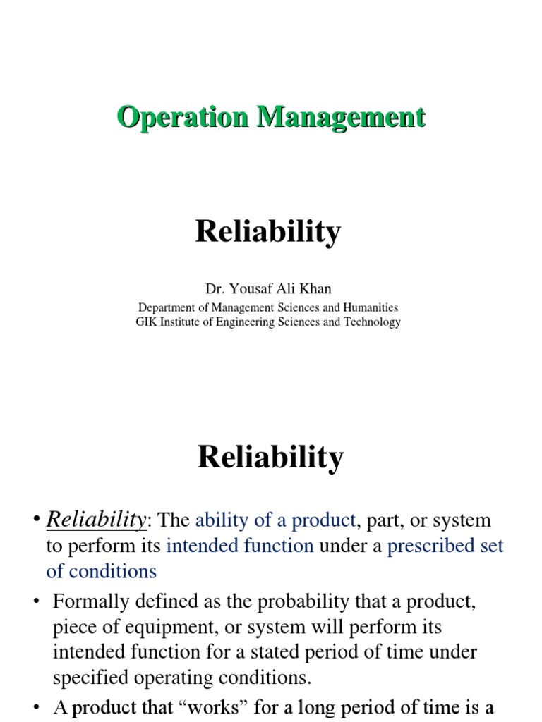 Reliability PDF | Download Free PDF | Reliability Engineering | Normal ...