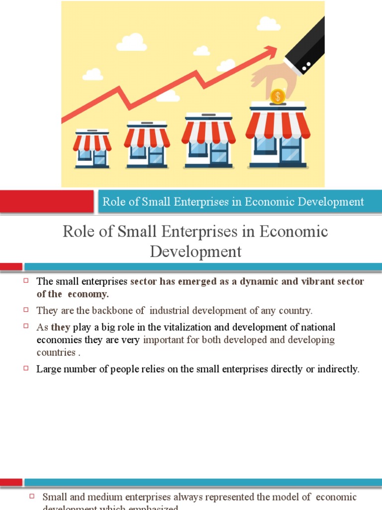 Role Of Small Enterprises In Economic Development PDF Small