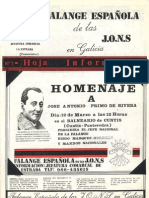 hoja Informativa nº 1 - 1995 (FE de las JONS La Estrada, Pontevedra)