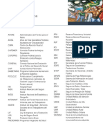 Siglas de Instituciones