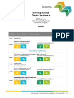 Agenda Project Seminars Budapest January 2020