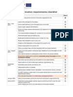 Communication Requirements Checklist - 4 Call