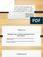 Roles de género en niños de CDMX y zona metropolitana de 5 a 15 años