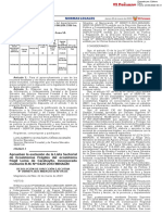 Aprueban Exclusion de Lista de Biosistemas