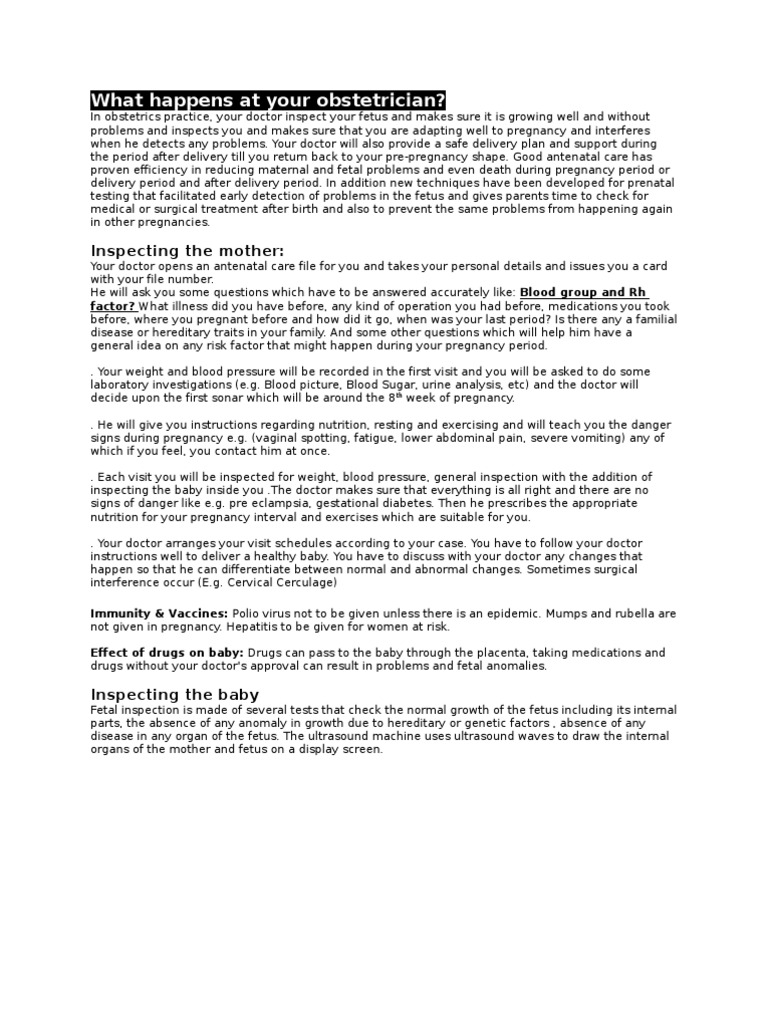 Antenatal Care Benefits | PDF | Prenatal Development | Pregnancy