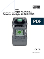 Detector Multigás ALTAIR 5X Detector Multigás ALTAIR 5X IR: Manual de Funcionamento