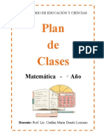 1º Plan de Clases M. - 2023