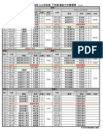 樂大 111學年度 下學期課表