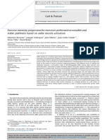 Exercise Intensity Progression Ankle Sprain