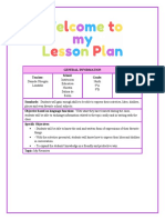 My Favorites - Lesson Plan