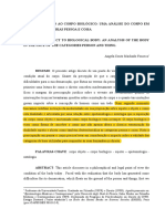 Do Corpo Objeto Ao Corpo Biológico - Uma Análise Do Corpo em Face Das Categorias Pessoa e Coisa PDF