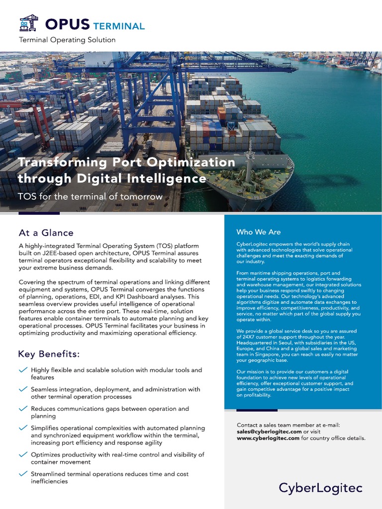 Opus Terminal A4 Brochure En Pdf Pdf