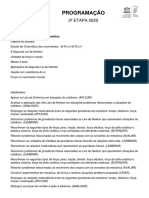 1 Série Física-Programação 2 Etapa 2022 PDF