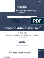 Derecho Administrativo I Facultad Ciencias Jurídicas