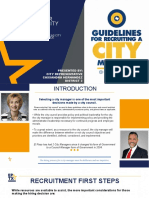 Guidelines For Recruiting A City Manager by The Texas City Management Association