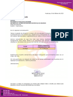 CARTA #037-2023-XT - SAC Señor: Rigoberto Gallegos Escobar Alcalde de La Municipalidad Distrital de Huando