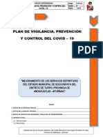 Plan para La Vigilancia, Prevención y Control de Covid-19