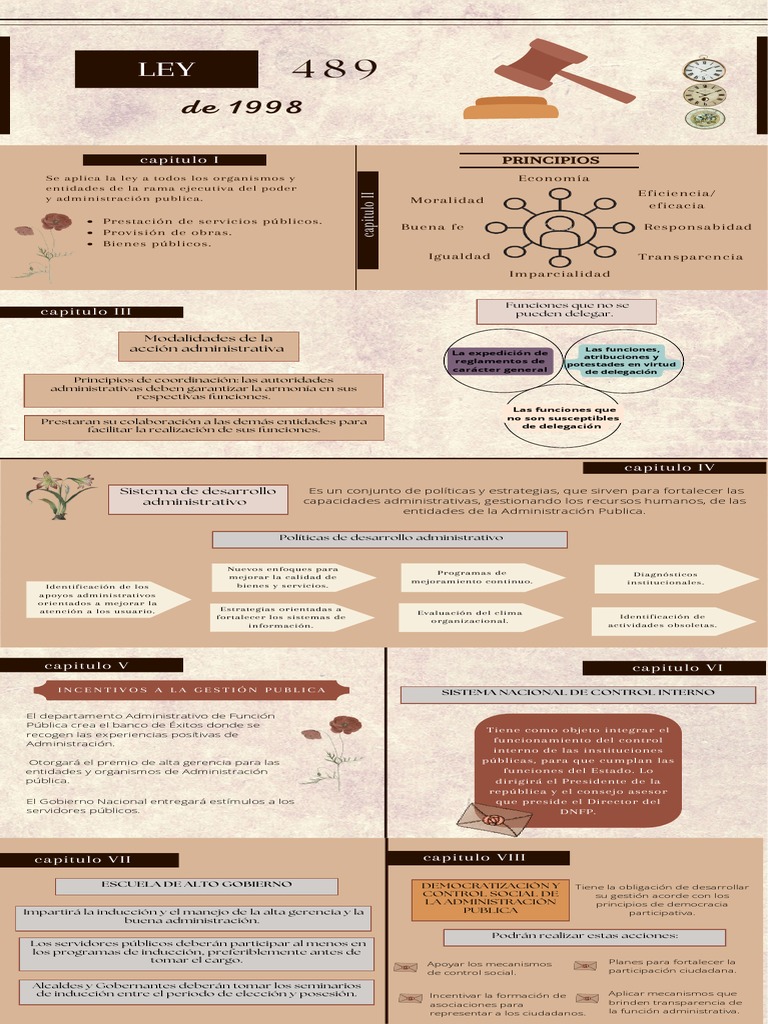 Infografía Ley 489 de 1998 | PDF | Administración Pública | Gobierno