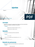 Clase 6 - Tema 3 - Teoría de Conjuntos