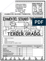 Examen del segundo trimestre de primaria