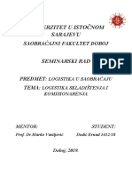 Seminarski Rad Iz Logistike Dedić Ernad