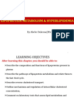 Lipoprtotein Metabolism & Hyperlipoproteinemia