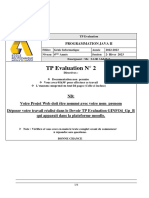 TP2 - Evaluation JAVA II - 2022 - 2023 PDF