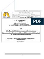 TP - Evaluation JAVA II - 2022 - 2023 PDF