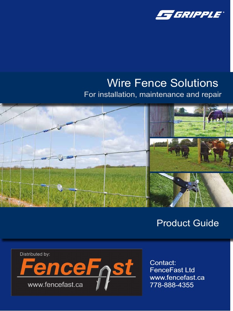 Gripple Fencing | PDF | Wire | Insulator (Electricity)