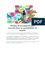 Métodos de investigación para convertir ideas en oportunidades