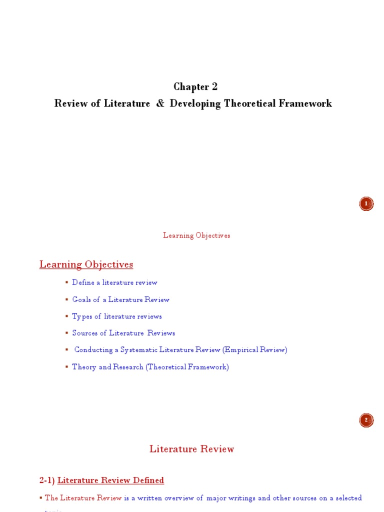 Chap 2 Review of Litrature Review & Developing Theoretical Framework ...