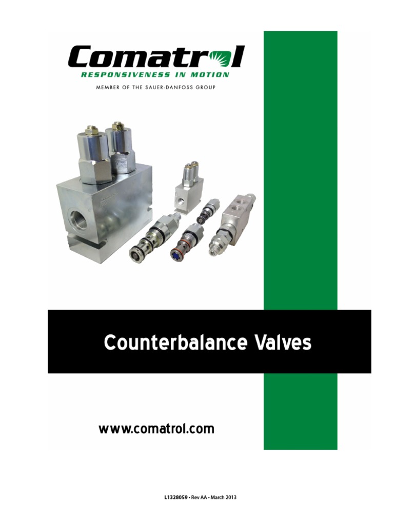 Counterbalance Valves Catalog Pages 030613 PDF Valve Actuator