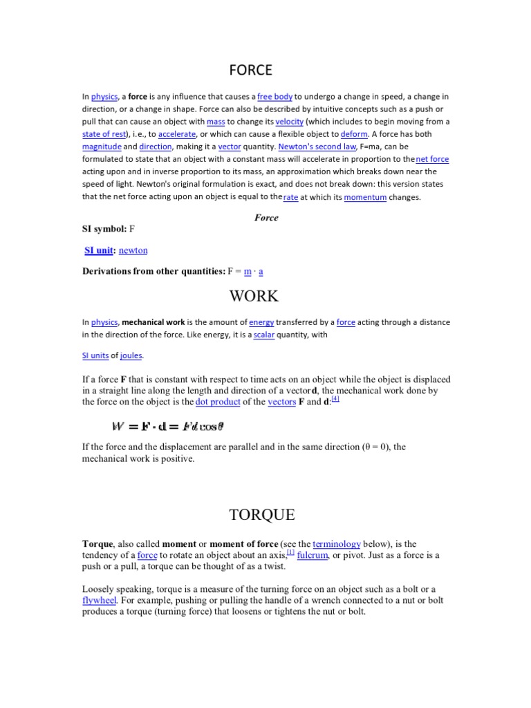SI Units of Torque Explained | PDF