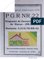 PGR Da Empresa CONSTRUMIL-Gestão 2021