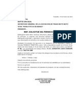 23 de Marzo Certificacion D3e Solicitud de Permispo