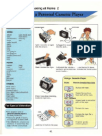 using cassette player