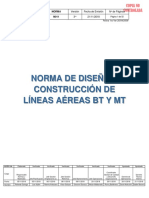 02 n011 Norma de Diseño y Construcción de Líneas Áereas BT y MT