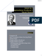 Fungsionalisme-Struktural I Parsons (TSK) (Wardana)