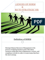 Challenges of SHRM