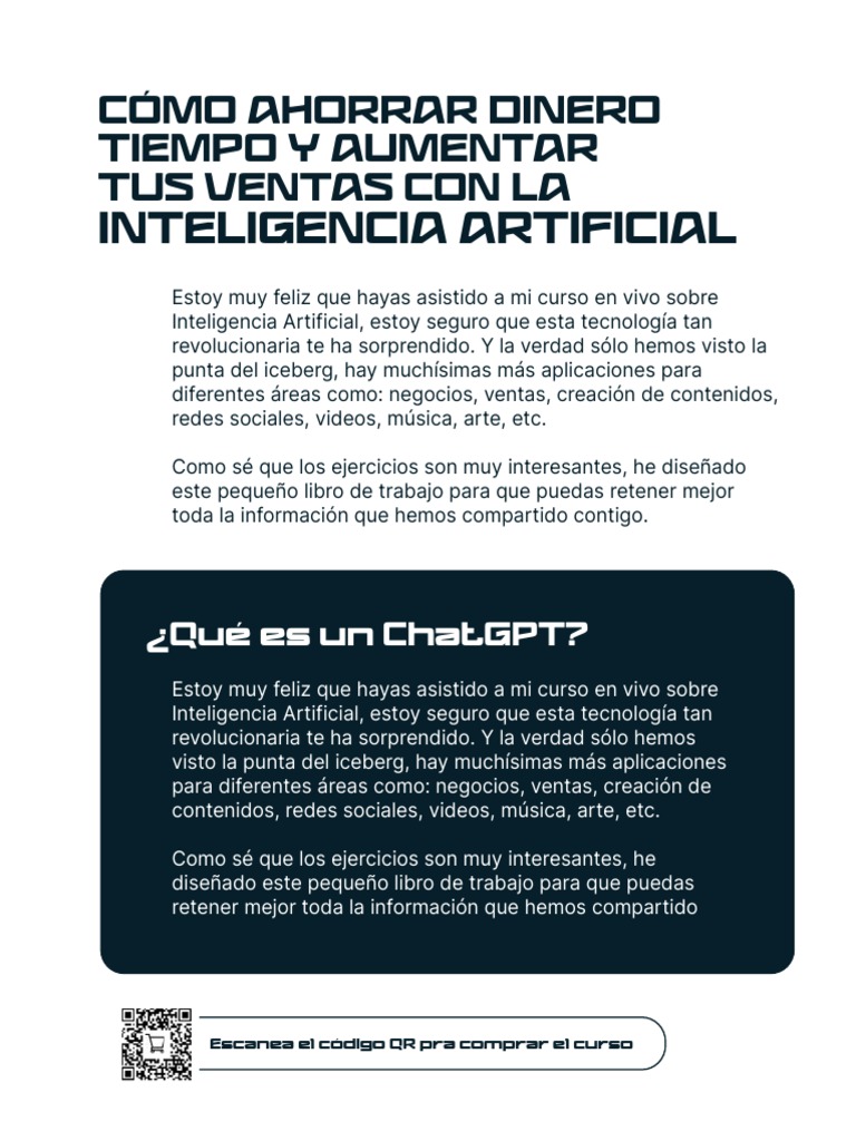 Workbook Como Ahorrar Dinero Tiempo y Alimentar Tus Ventas Con La ...