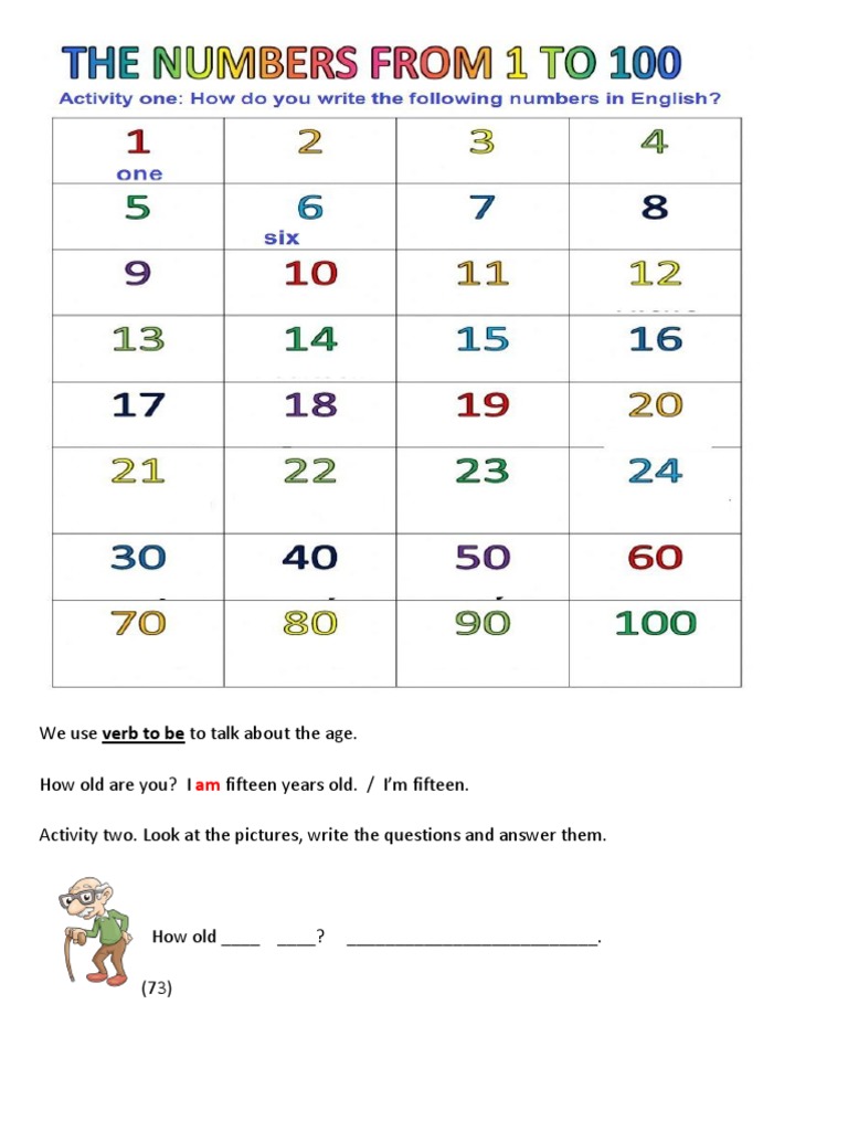 Numbers Email Address With Verb To Be PDF