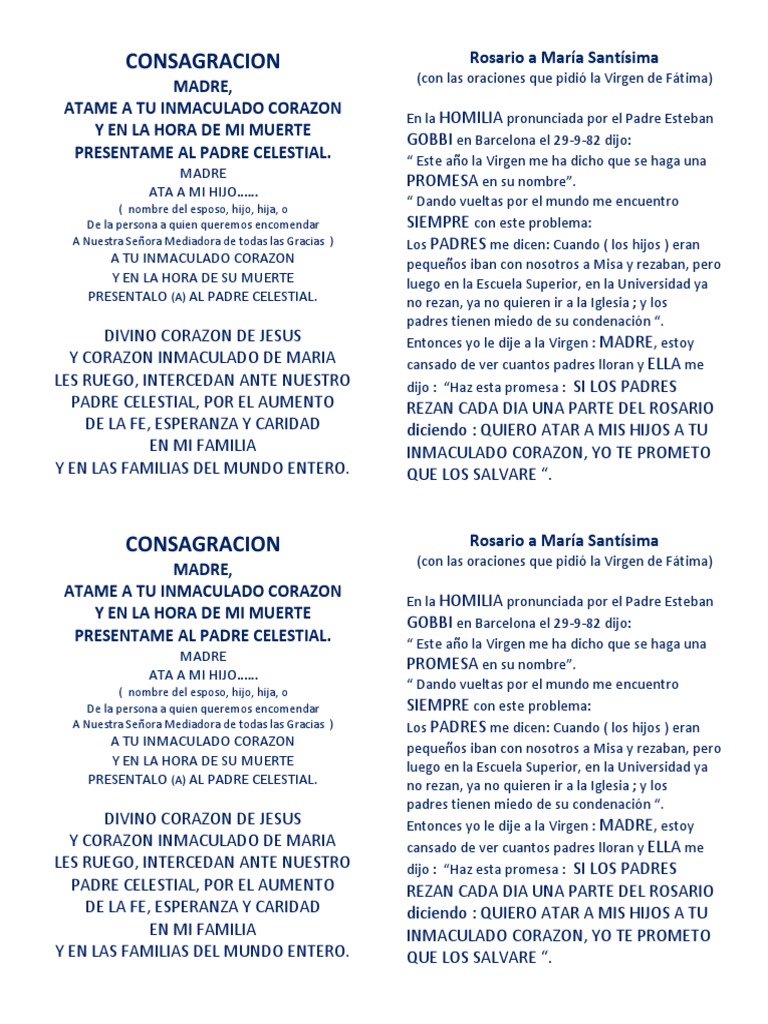 Atar A Maria Santisima | PDF | María, madre de Jesús | Rosario