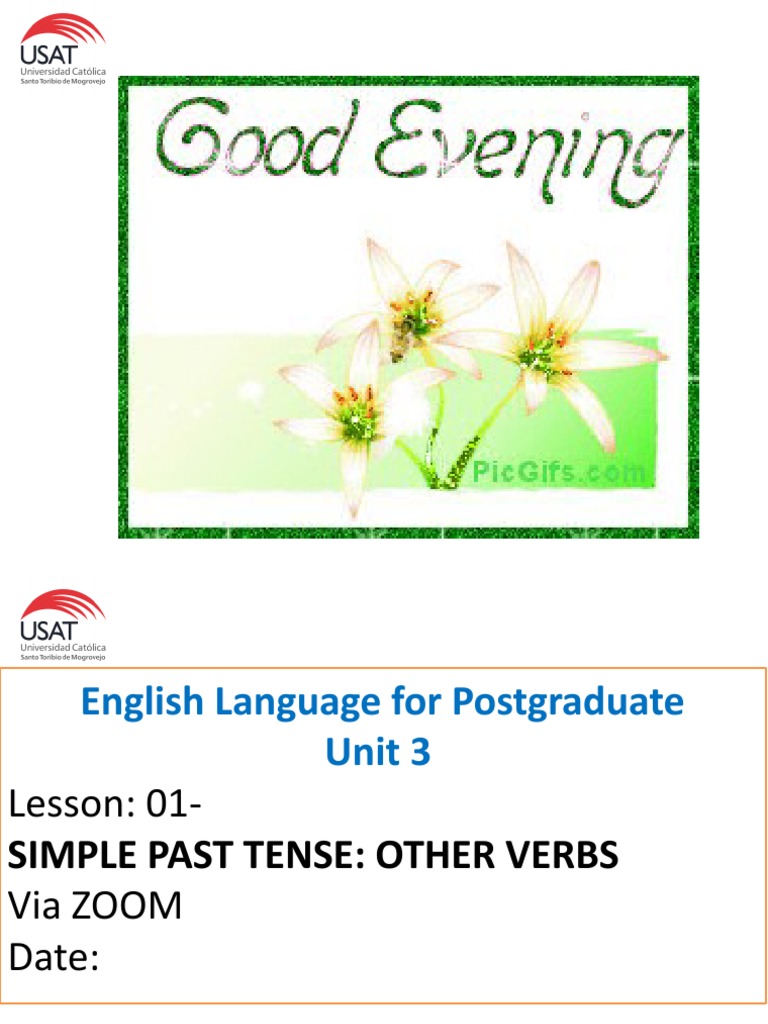 UNIT 3 Lesson 01-U3 | PDF | Grammatical Tense | Human Communication