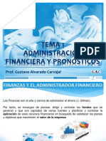 Tema 1 Administración Financiera y Pronósticos