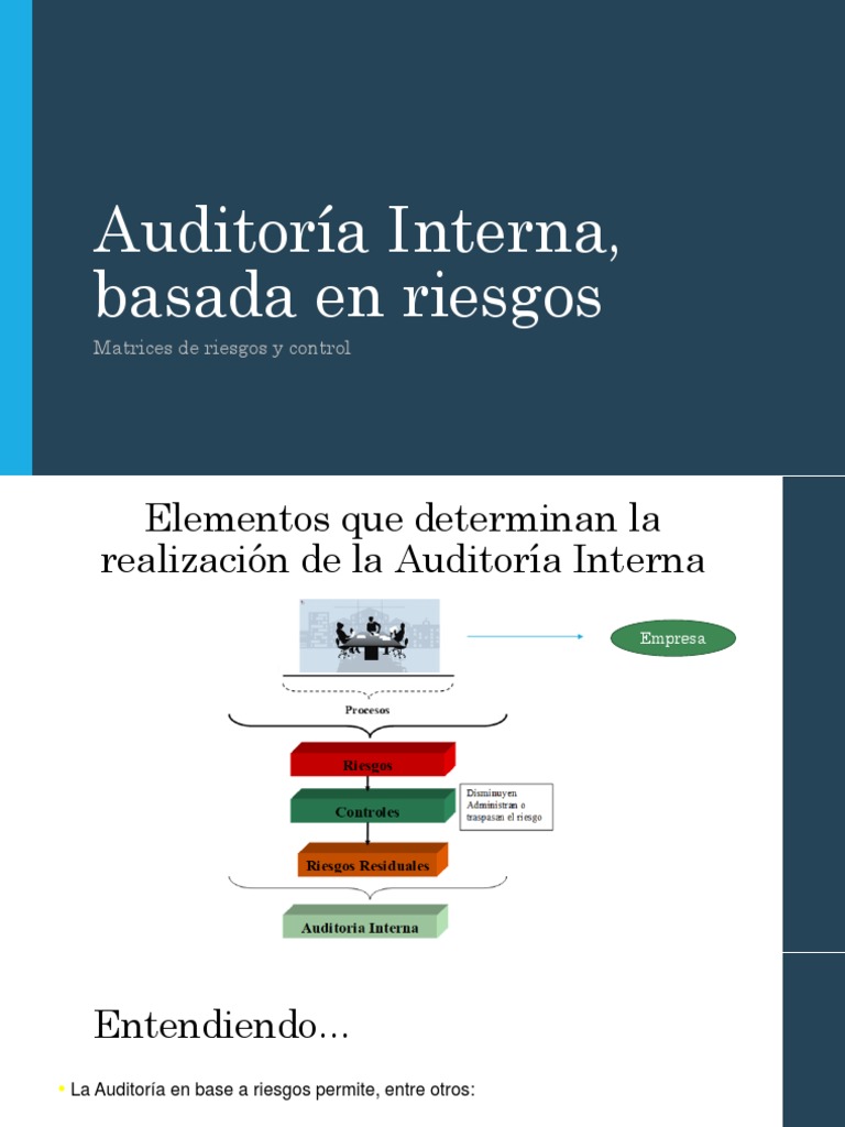 Auditoria Interna Basada En Riesgos Ppt 12 491315 Pdf Auditoría