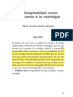 Heidegger - Hospitalidad y Nostalgia